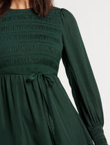 Rosa Petite Shirred Mini Dress - Forever New