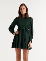 Rosa Petite Shirred Mini Dress - Forever New