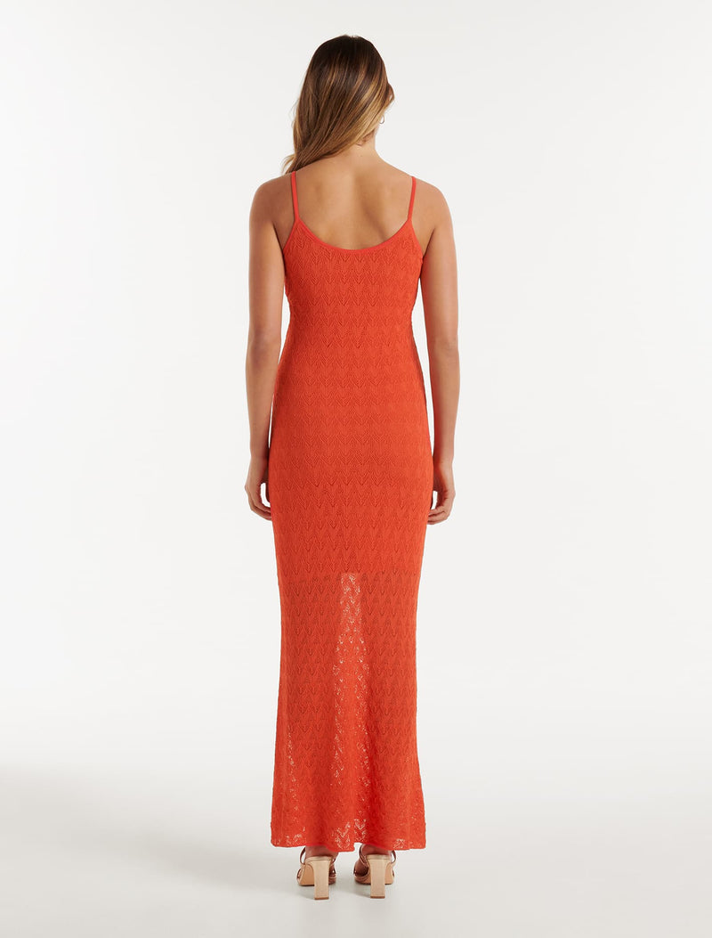 Sian Pointelle Cut Out Knit Dress Forever New