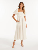 Dream Ruched Bodice Midi Dress - Forever New