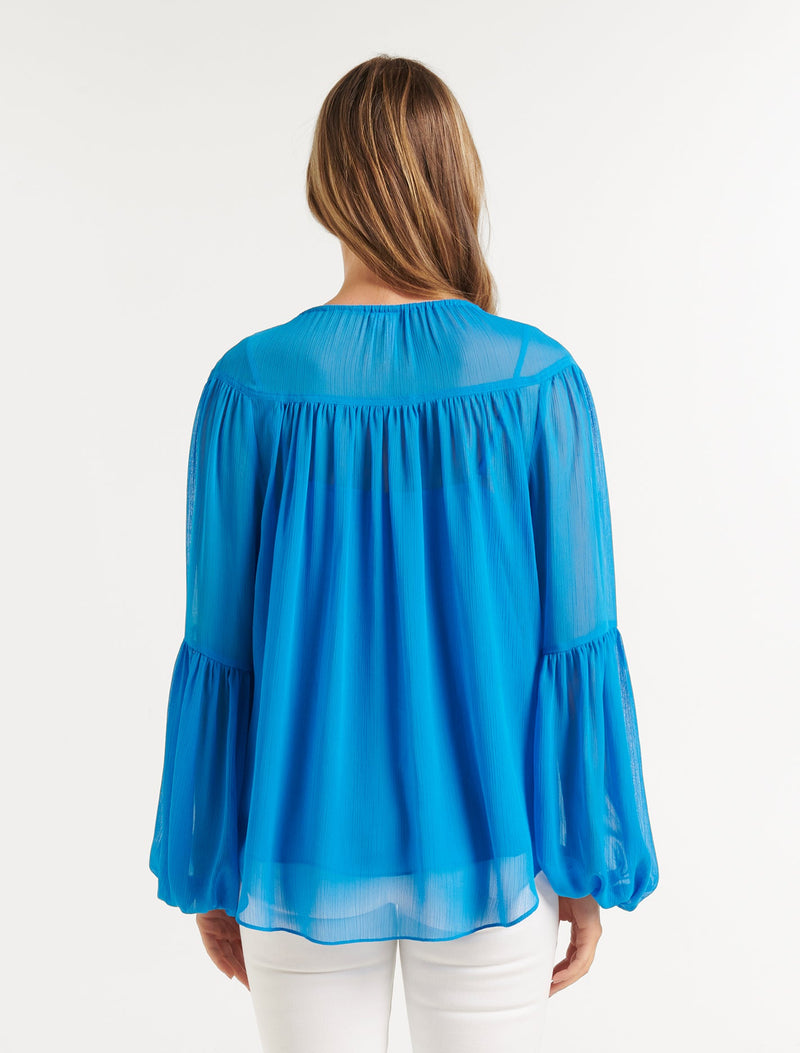 Luna Cord Detail Blouse Forever New