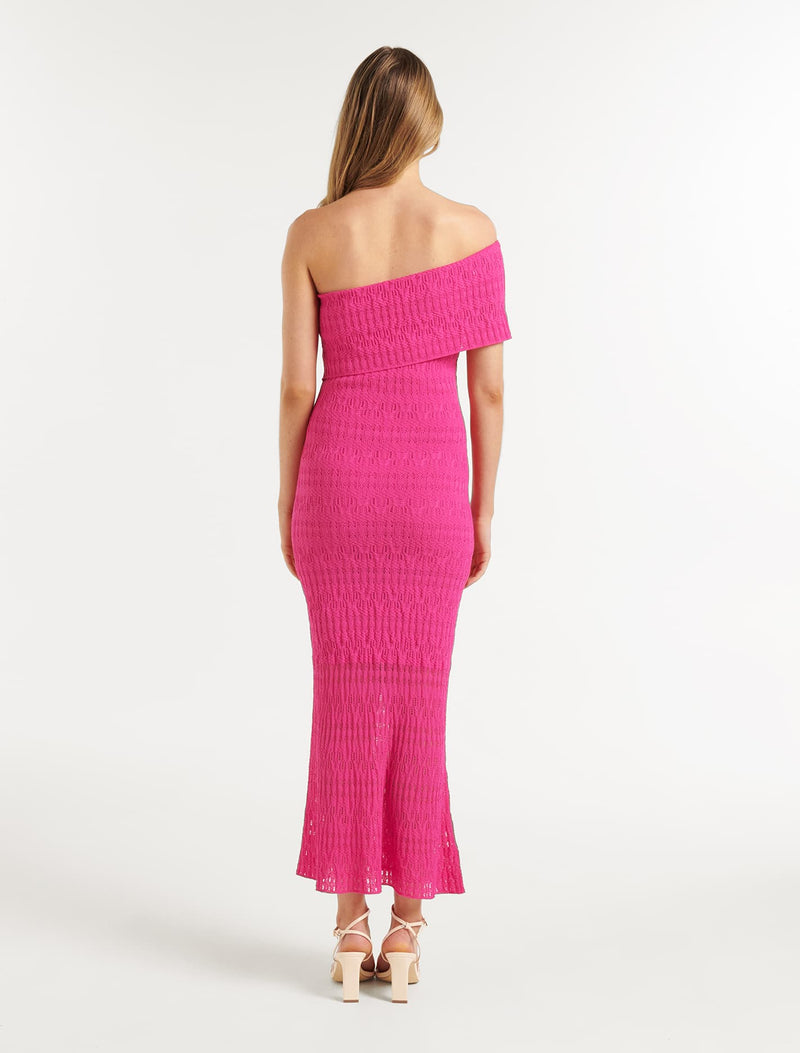 Evita Pointelle Knit Dress Forever New