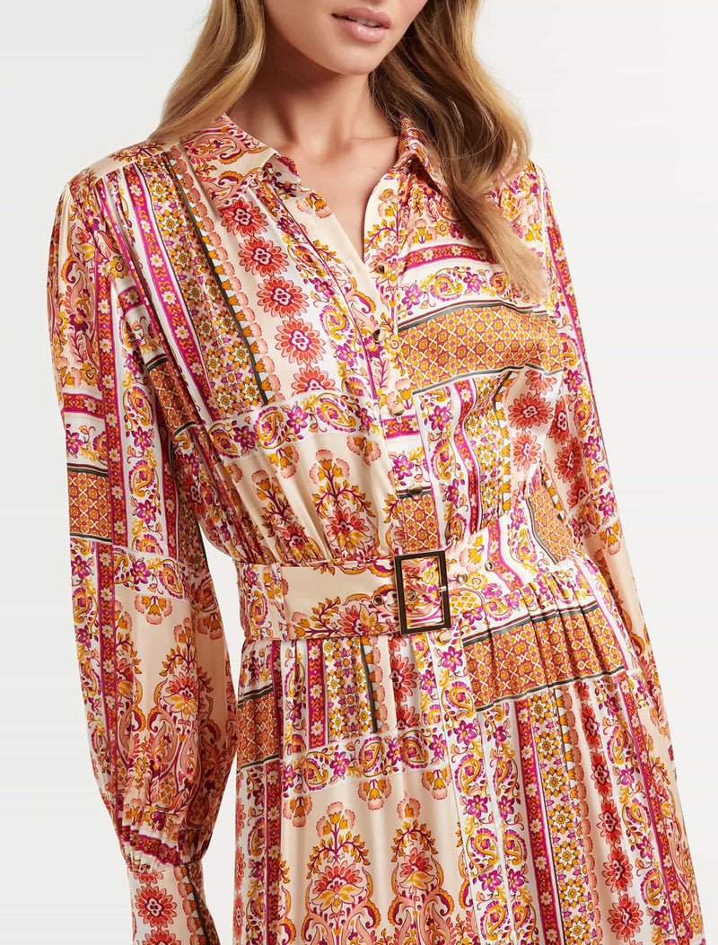 Sydney Paisley Shirt Dress Forever New