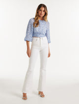 Marla Open Back Blouse Forever New