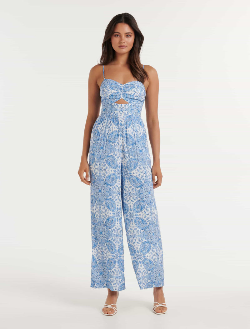 Kyle Ruched Front Jumpsuit Forever New