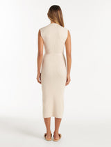 Suzana Collar Belted Knit Dress Forever New