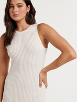 Molly A-Line Wide Rib Knit Dress Forever New