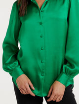 Ren Satin Button Through Blouse Forever New