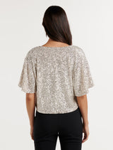 Selena Sequin Short Cape Forever New