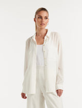 Selina Crinkle Resort Shirt Forever New
