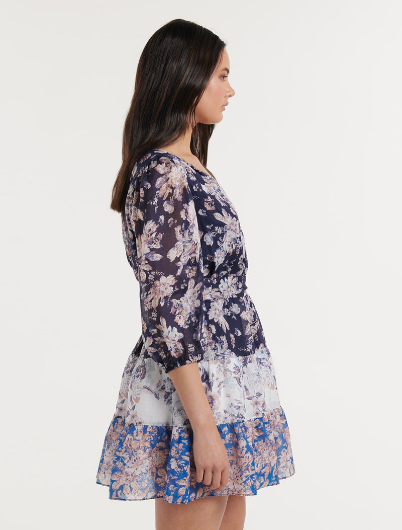 Lulu Tiered Mini Dress Forever New