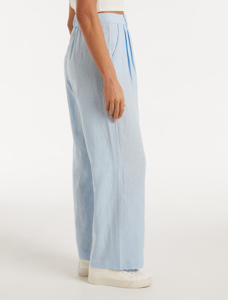 Valerie Linen Straight Leg Pants Forever New