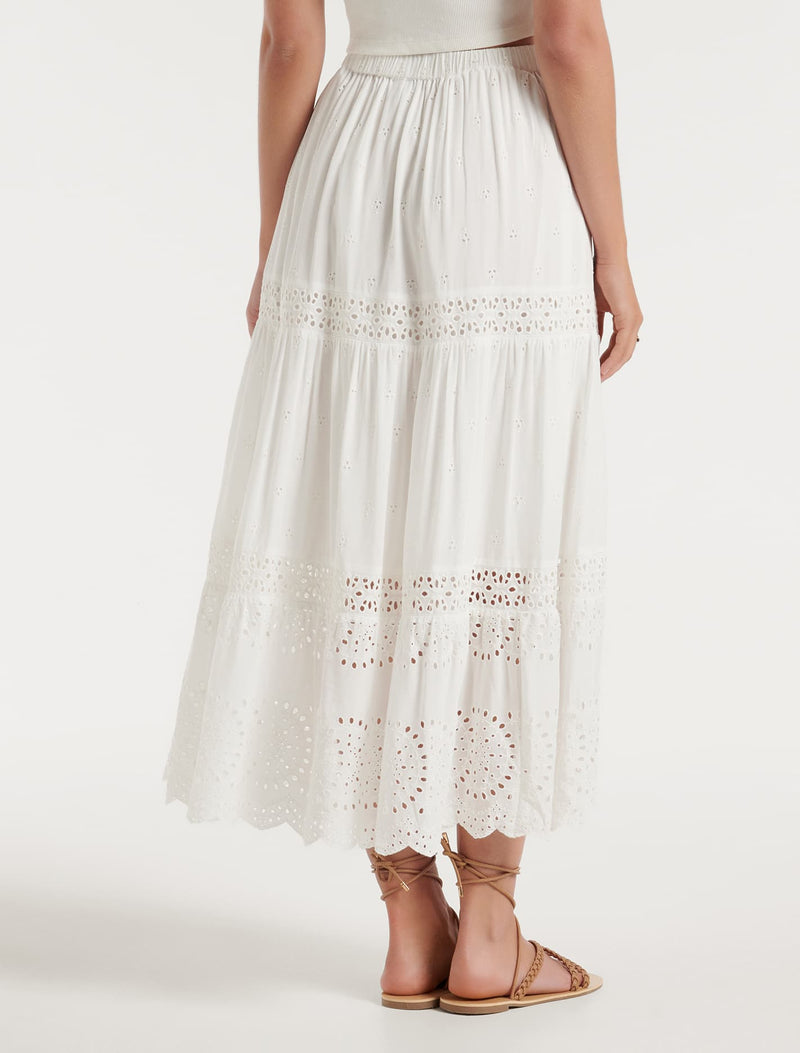 Ada Embroidered Skirt Forever New