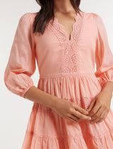 Pippy Trim Detail Mini Dress Forever New