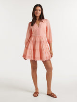 Pippy Trim Detail Mini Dress Forever New