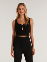 Kaia Key Hole Crop Top Forever New