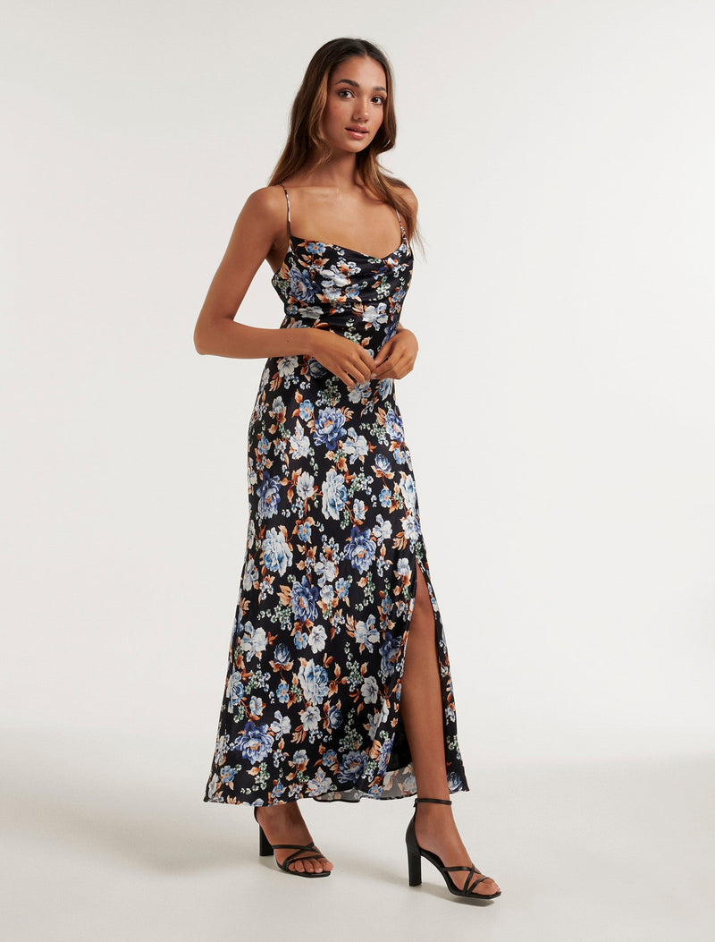 Forever new petite floral printed tea dress in floral print discount