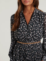 Antonella Petite Pleated Midi Dress Forever New