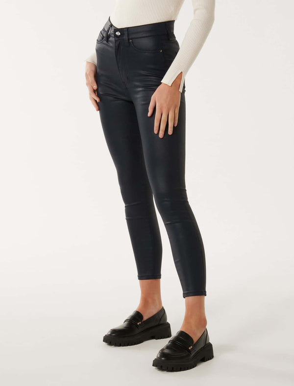 Bella Cropped High-Rise Skinny Jeans Forever New
