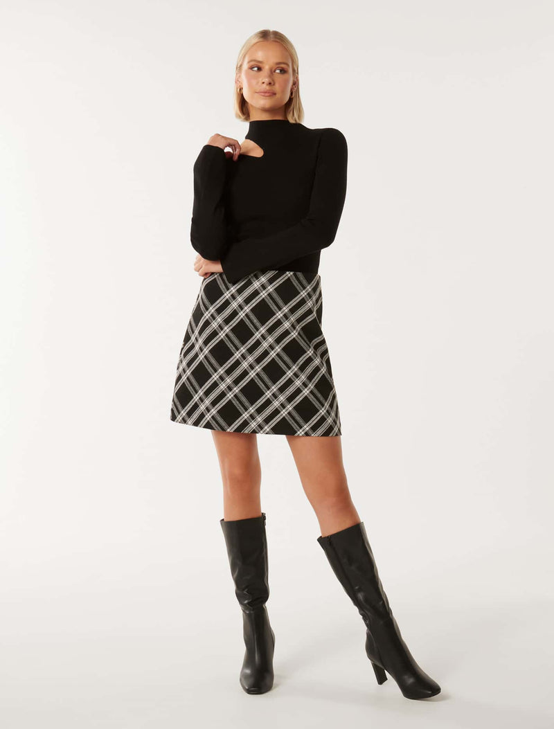 Quinn Cut Out Shoulder Knit Top Forever New