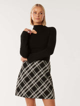 Quinn Cut Out Shoulder Knit Top Forever New