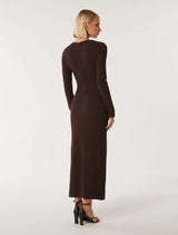 Celeste Cut Out Side Midi Dress Forever New