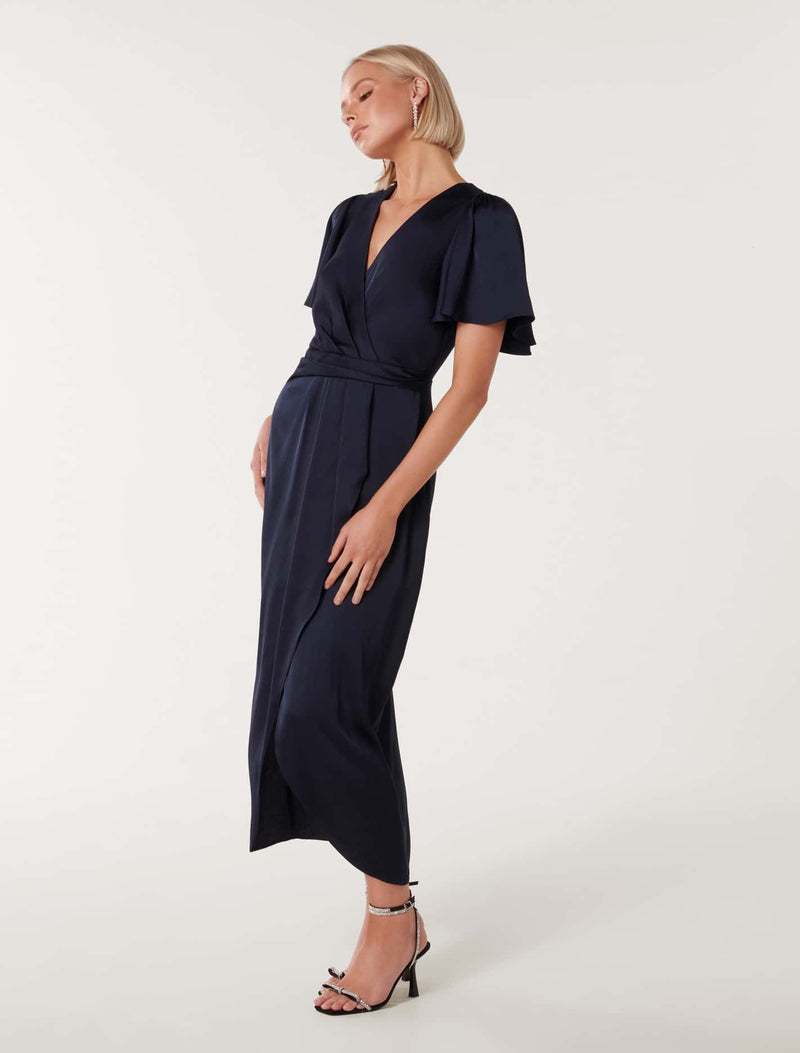 Estelle Flutter Sleeve Midi Dress Forever New