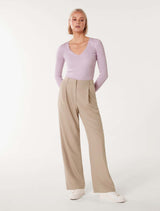 Ellie V Neck Knit Top Forever New