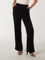 Jenna Split Hem Straight Leg Pants Forever New