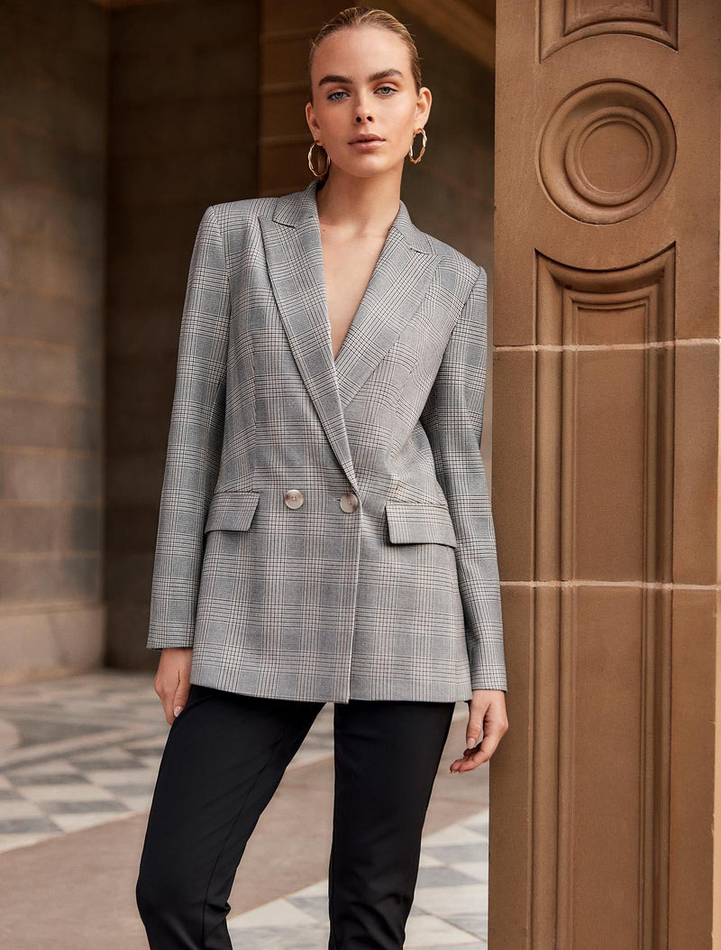Forever new check blazer online