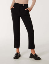Kylie Button Cigarette Pants Forever New