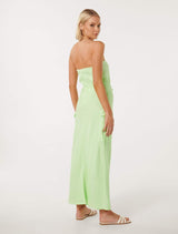 Mabel Strapless Cargo Midi Dress