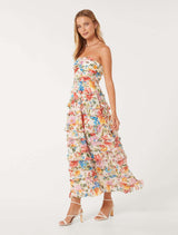 Floreto Strapless Ruffle Maxi Dress Forever New