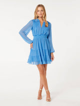 Adley Ruffle Mini Dress Forever New