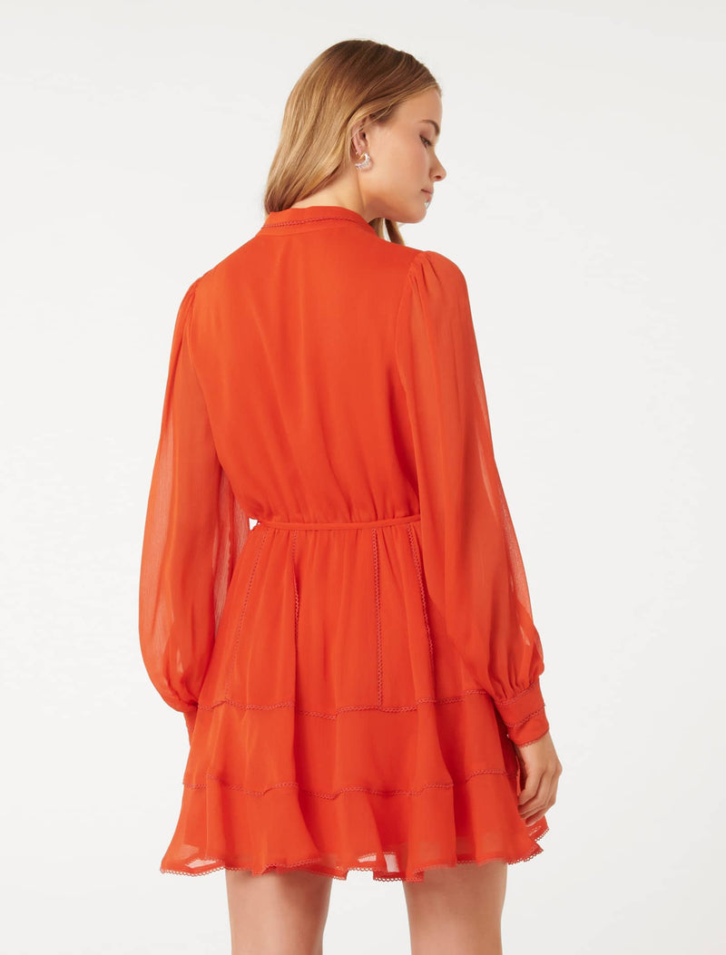 Alyssa Trim Detail Skater Dress Forever New
