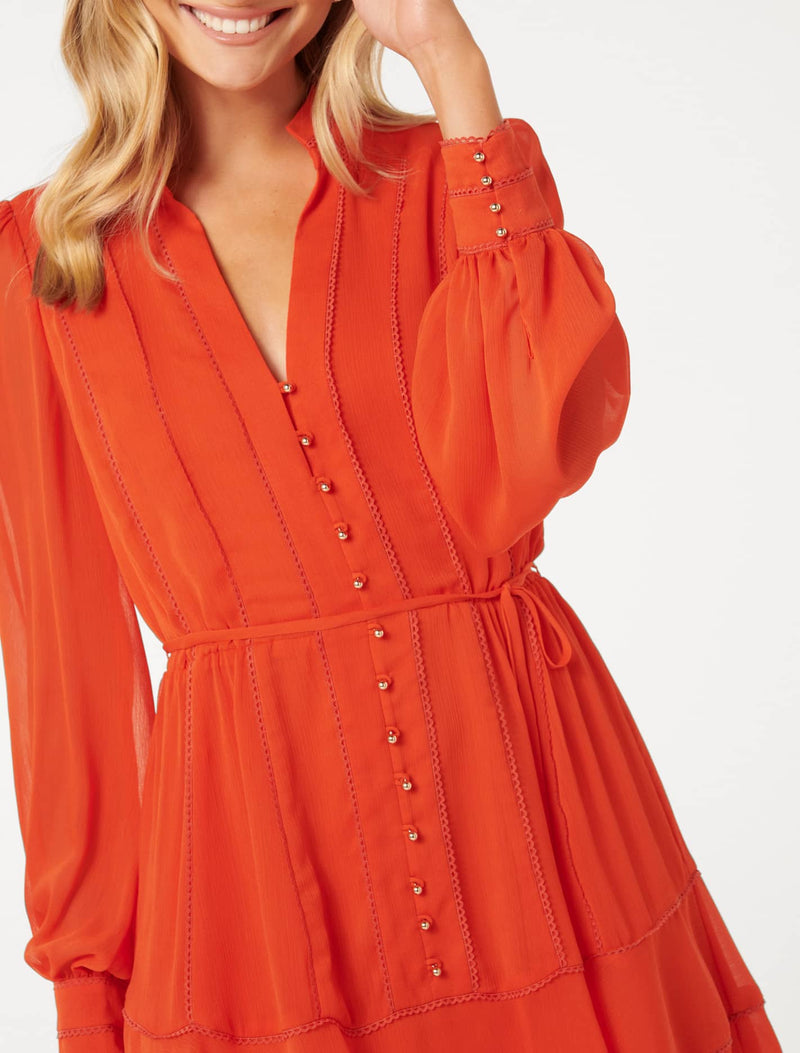 Alyssa Trim Detail Skater Dress Forever New
