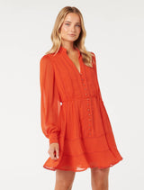 Alyssa Trim Detail Skater Dress Forever New