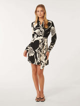 Sherri Mini Shirt Dress Forever New