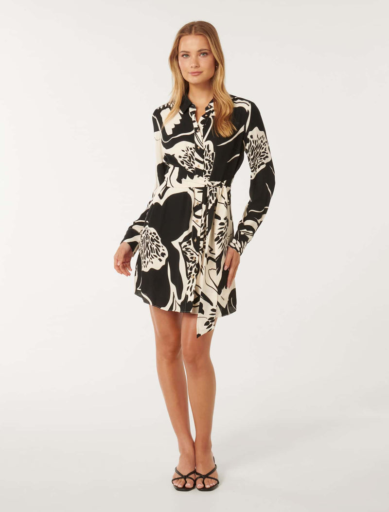 Sherri Mini Shirt Dress Forever New