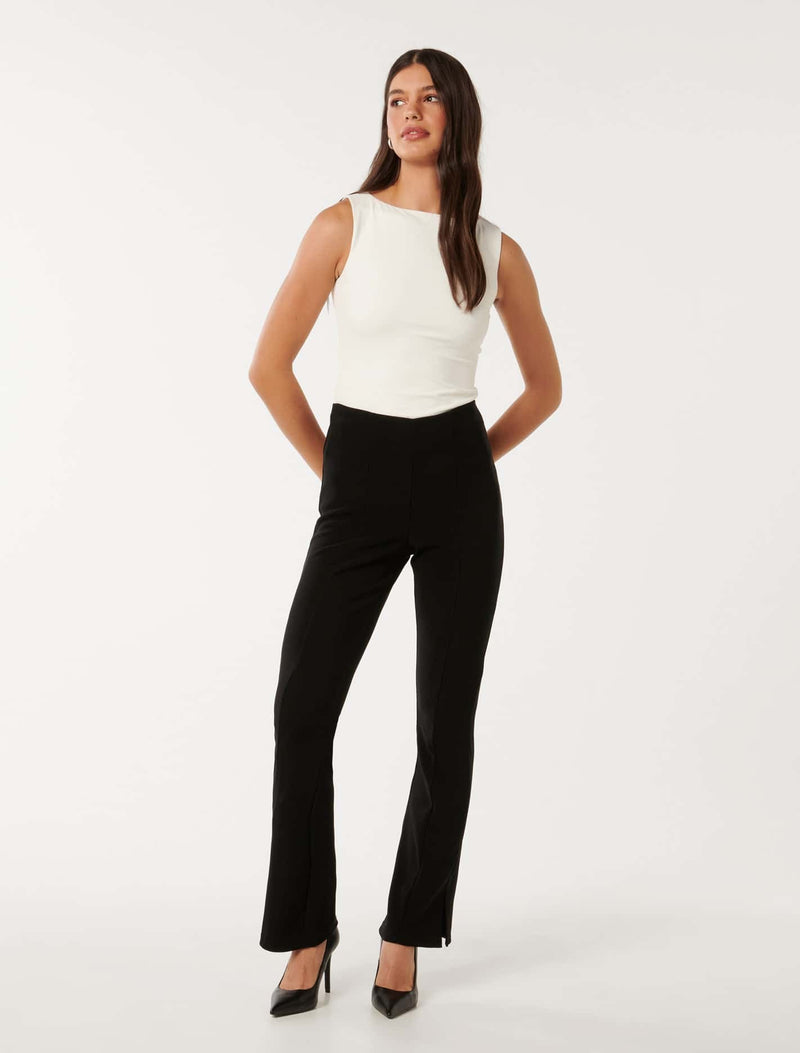 Lena Ottoman Flared Leggings Forever New