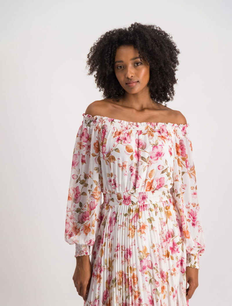 Taylor Off Shoulder Midi Dress Forever New