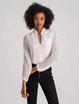 Esme Lace Button Down Blouse Forever New