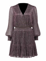 Perla Plisse Flippy Mini Dress - Forever New